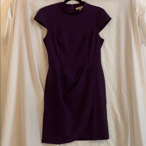 Purple Lark & Ro Cap Sleeve Dress